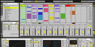screenshot of ableton daw (digital audio workstation))