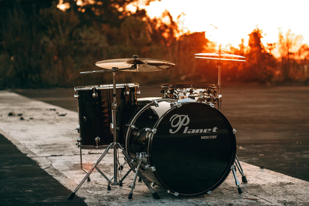 Drum set outside