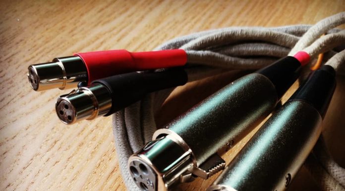 coiled up audio cables