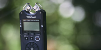 tascam portable audio recorder