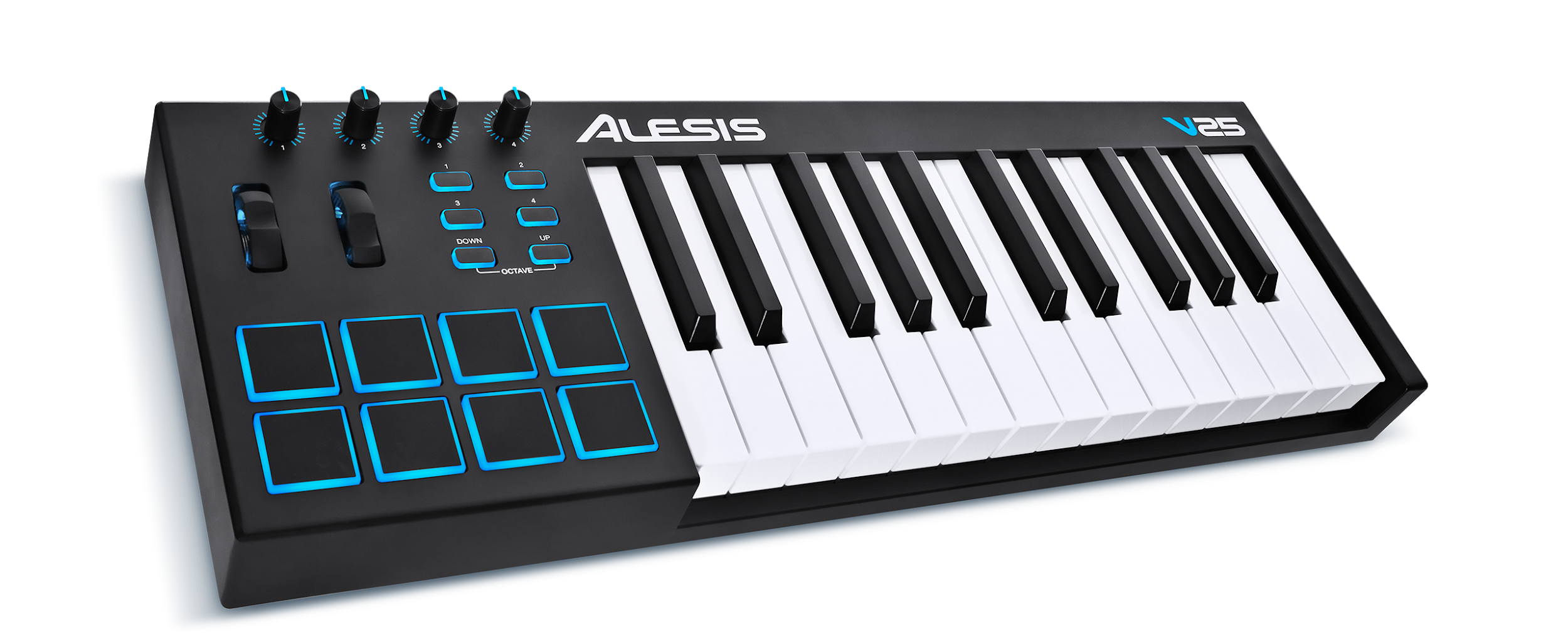 Alesis VI25 | 25-Key USB MIDI Keyboard Controller with 16 Pads