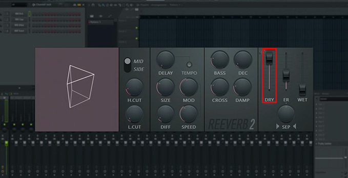 Image showing example of reverb controls within recording software