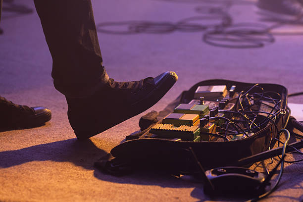 looper guitar pedal main image of pedalboard in use on stage