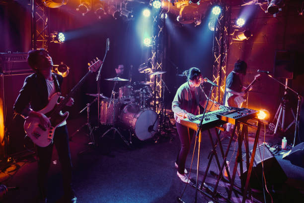 image of band playing live music