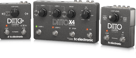 CHOOSING THE BEST DITTO LOOPER PEDAL — WHICH TC ELECTRONIC DITTO LOOPER IS RIGHT FOR YOU? TC Electronic_DITTO Series looper guitar pedals