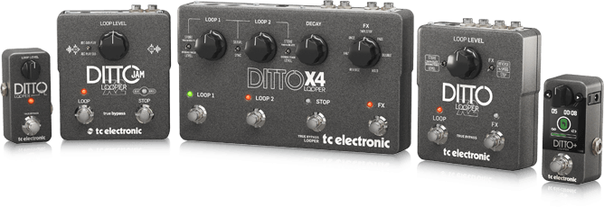 TC Electronic_DITTO Series looper guitar pedals