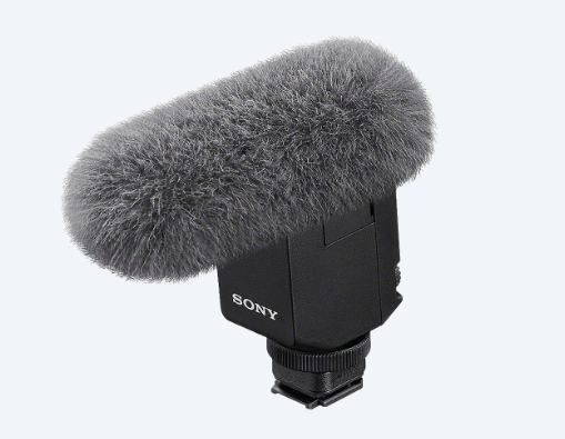 Sony ECM-B10 Shotgun Mic with foam windscreen